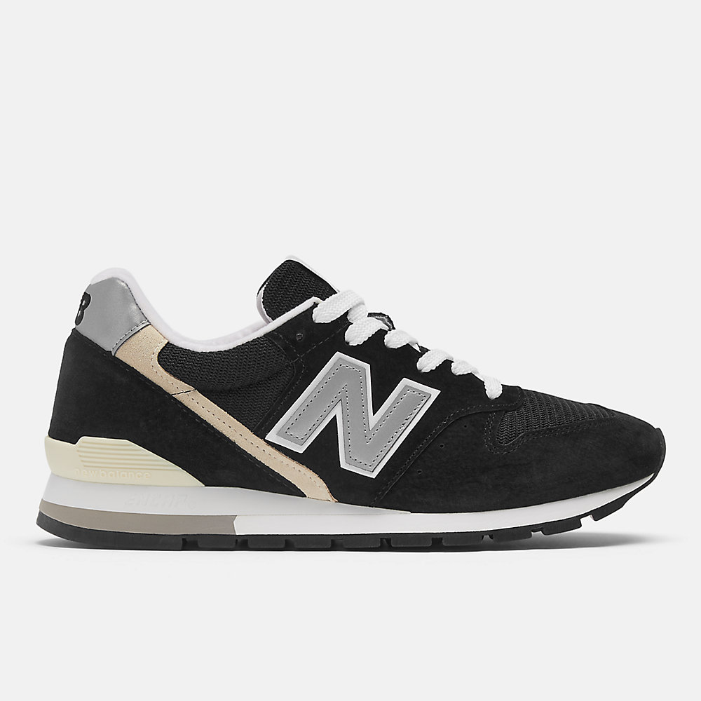 New Balance Made in USA 996 Shoes Black with Silver